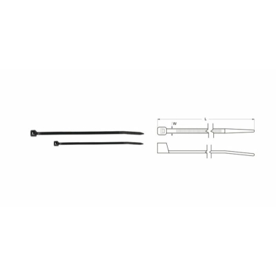 Bridas de nylon BIHR 4.6 x 250mm negro - motoscamaralweb.com