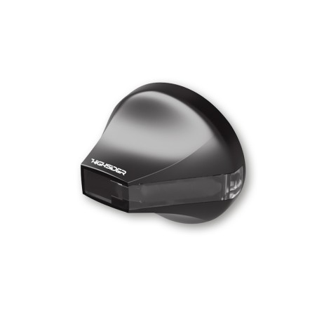 Contrapeso de manillar con intermitente LED HIGHSIDER pro Flight - cristal ahumado - homologado E - par - motoscamaralweb.com