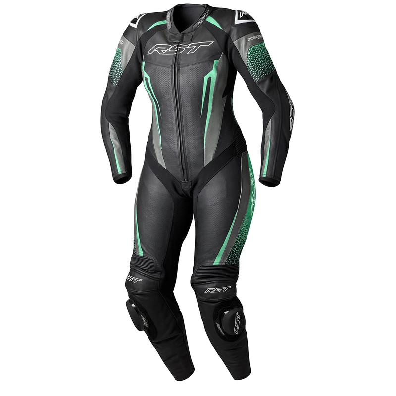 Mono de piel RST TracTech Evo 5 CE mujer - Negro / Aqua / Gris - motoscamaralweb.com Mono de piel RST TracTech Evo 5 CE mujer - Negro / Aqua / Gris - motoscamaralweb.com