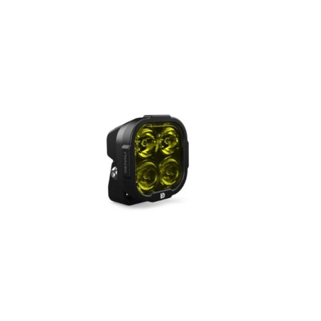 Luz de carretera DENALI DL4 Hybrid Driving - Lente amarilla - motoscamaralweb.com