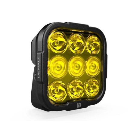 Luz de carretera DENALI DL9 Hybrid Driving - Lente amarilla - motoscamaralweb.com