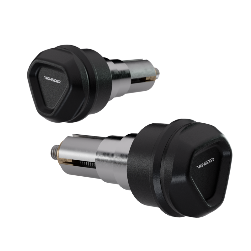 HIGHSIDER Ventura-ls Handle Bar Ends. Black. Pair - motoscamaralweb.com HIGHSIDER Ventura-ls Handle Bar Ends. Black. Pair - motoscamaralweb.com