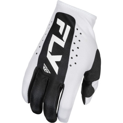 Guantes FLY RACING Lite - Blanco / Negro - motoscamaralweb.com
