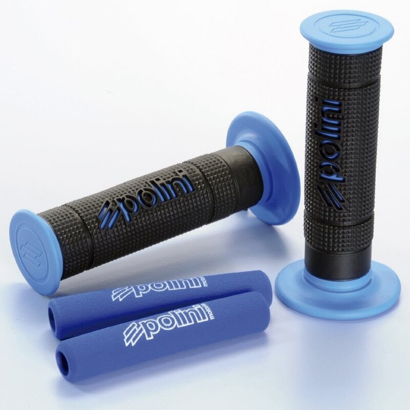 Puños Polini 2 colores Big Evolution negro/azul (3410027)- motoscamara Puños Polini 2 colores Big Evolution negro/azul (3410027)- motoscamara