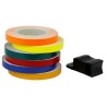 Adhesivo para llantas V PARTS 6m x 7mm naranja fluorescentee - motoscamaralweb.com