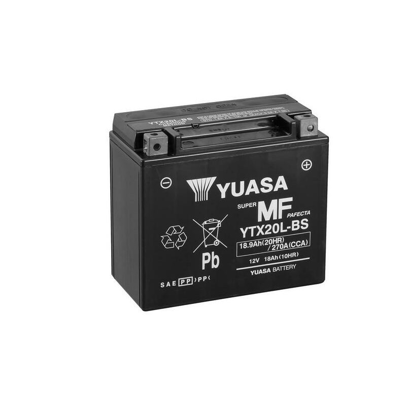 Batería YUASA YTX20L-BS Combipack (con electrolito) - motoscamaralweb.com Batería YUASA YTX20L-BS Combipack (con electrolito) - motoscamaralweb.com