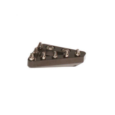 Puntera de pedal de freno trasero macizo CNC RFX Pro de repuesto (gris titanio) - motoscamaralweb.com