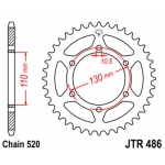 Corona JT SPROCKETS acero estándar 486 - Paso 520 - motoscamaralweb.com