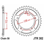 Corona JT SPROCKETS acero estándar 302 - Paso 530 - motoscamaralweb.com