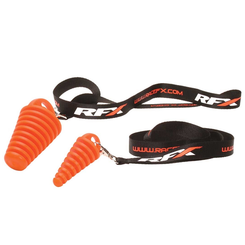 RFX Race Tapa de silenciador de 4 tiempos con cordón - naranja - motoscamaralweb.com RFX Race Tapa de silenciador de 4 tiempos con cordón - naranja - motoscamaralweb.com