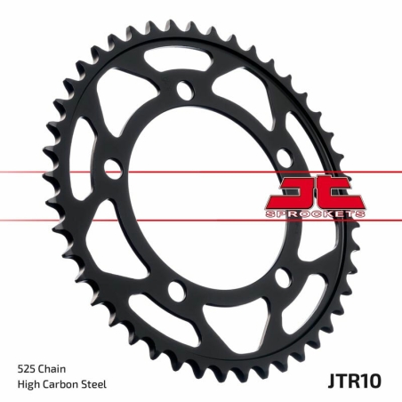 Corona JT 10 de acero con 44 dientes - motoscamaralweb.com