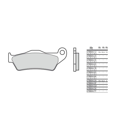 Pastillas de freno sinterizadas Brembo 07BB04LA - motoscamaralweb.com