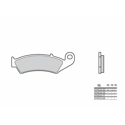 Pastillas de freno sinterizadas Brembo 07HO25SD - motoscamaralweb.com