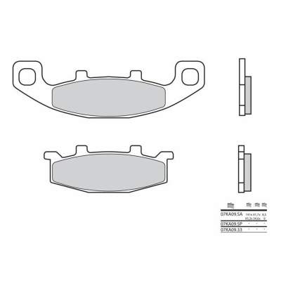 Pastillas de freno sinterizadas Brembo 07KA09SA - motoscamaralweb.com