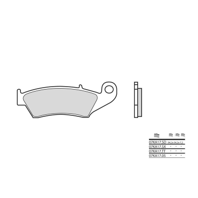 Pastillas de freno sinterizadas Brembo 07KA17LA - motoscamaralweb.com