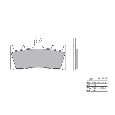 Pastillas de freno sinterizadas Brembo 07SU19LA - motoscamaralweb.com