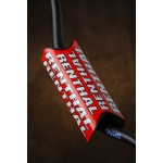 Protector/Morcilla de manillar sin barra superior equipo oficial Renthal rojo P274 - motoscamaralweb.com