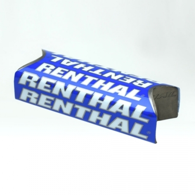 Protector/Morcilla de manillar sin barra superior equipo oficial Renthal azul P281 - motoscamaralweb.com