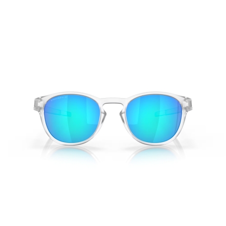 Gafas de Sol OAKLEY Latch Matte Clear - Lentes Prizm Sapphire Polarized - motoscamaralweb.com