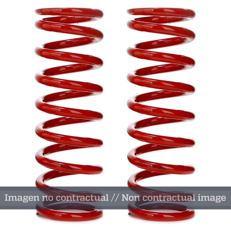 Muelle de amortiguador trasero YSS progresivo rojo 46-30-50-220 - motoscamaralweb.com Muelle de amortiguador trasero YSS progresivo rojo 46-30-50-220 - motoscamaralweb.com