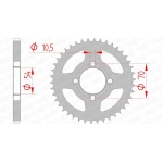 Corona AFAM acero estándar 10229 - Paso 428 - motoscamaralweb.com