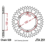 Corona JT SPROCKETS aluminio negro ultraligero 251 - 520 - motoscamaralweb.com