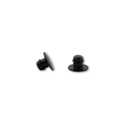 Tapones para rosca retrovisor HIGHSIDER aluminio CNC M10 - Negro brillo - motoscamaralweb.com
