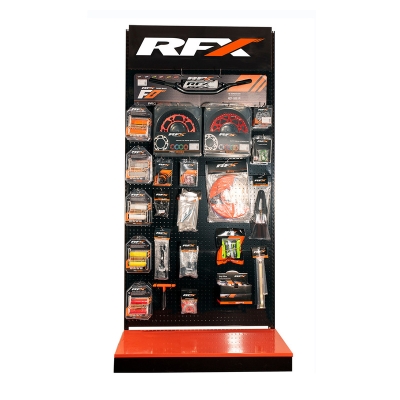 Expositor metálico RFX 100x50x220cm negro - motoscamaralweb.com