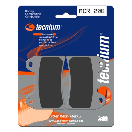 Pastillas de freno Tecnium MCR206 Sinterizadas Carbono - motoscamaralweb.com