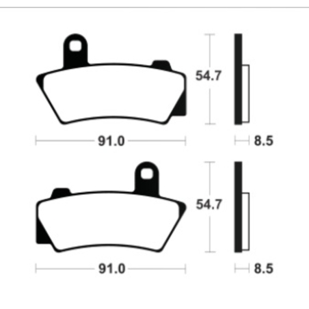 Pastillas de freno TECNIUM Supersport sinterizadas - MR495 - motoscamaralweb.com