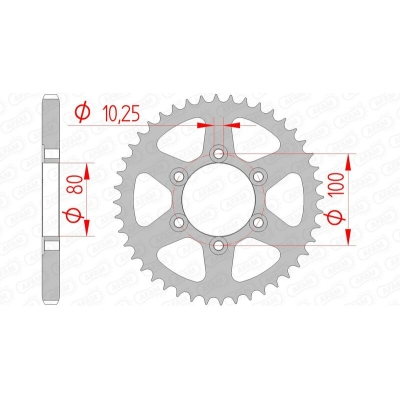 Corona AFAM acero estándar 92666 - Paso 525 - motoscamaralweb.com