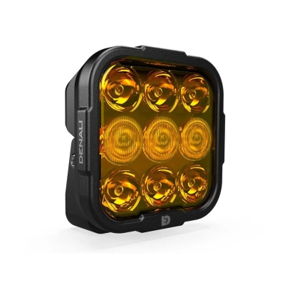 Luz de carretera DENALI DL9 Hybrid Driving - Lente ámbar - motoscamaralweb.com
