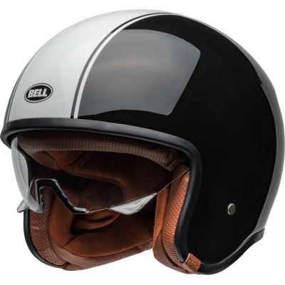 Casco BELL TX501 - Rally Gloss Black/White - motoscamaralweb.com