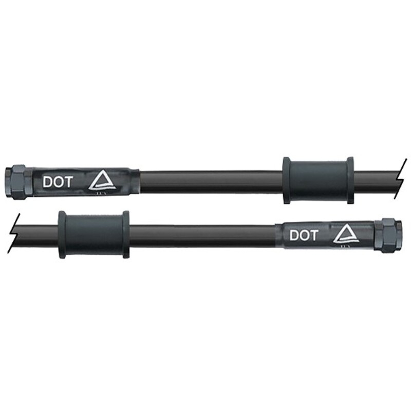 Latiguillo metálico negro Venhill 325mm tuercas negras - motoscamaralweb.com Latiguillo metálico negro Venhill 325mm tuercas negras - motoscamaralweb.com