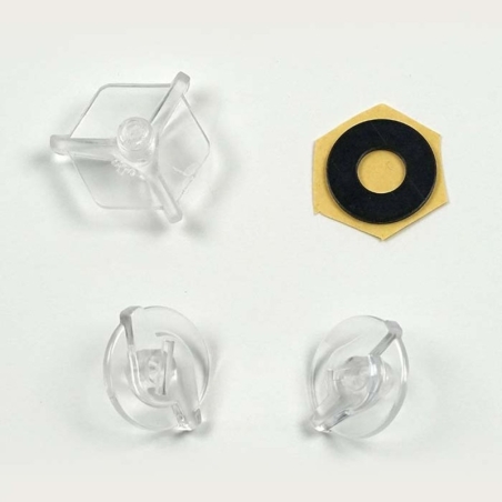 Kit de tornillos ARAI (MX-V/VX-3/PENTA/PENTA PRO). Transparente - motoscamaralweb.com
