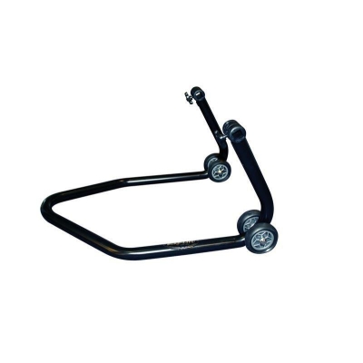 Caballete trasero BIKE LIFT universal negro con soportes de goma en L- RS -17 - motoscamaralweb.com