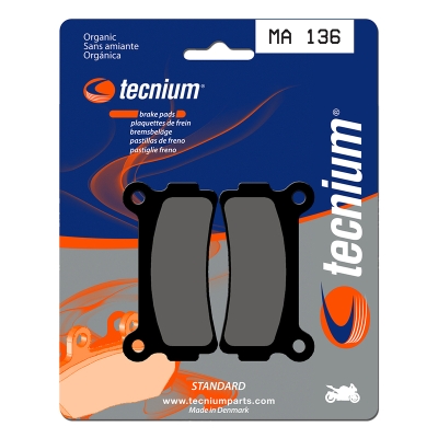 Pastillas de freno Tecnium MA136 Orgánicas - motoscamaralweb.com