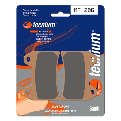 Pastillas de freno Tecnium MF206 Sinterizadas - motoscamaralweb.com
