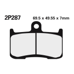 Juego pastillas de freno NISSIN 2P287ST Del. 675 Daytona 06-08 - motoscamaralweb.com