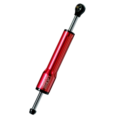 Cilindro amortiguador de dirección Bitubo color Rojo L.422mm - motoscamaralweb.com