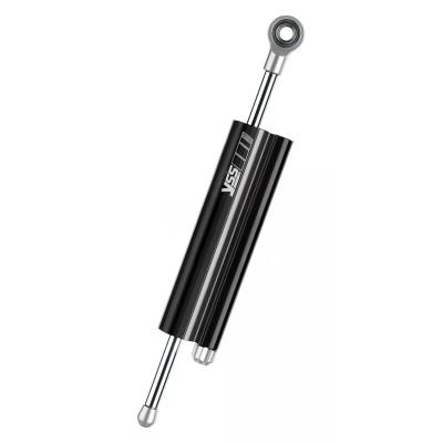 Amortiguador de dirección. carrera 120 mm. negro - motoscamaralweb.com