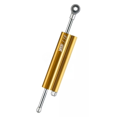 Amortiguador de dirección. carrera 120 mm. dorado - motoscamaralweb.com