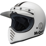 Casco BELL Moto-3 - Steve McQueen Gloss White/Black - motoscamaralweb.com