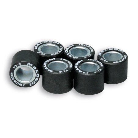 Rodillos de variador MALOSSI 15x12mm 3.5gr - 6 piezas- motoscamaralweb