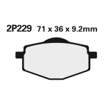 Juego pastillas de freno NISSIN 2P229GS Tra. XT600E 90- - motoscamaralweb.com