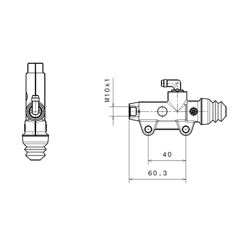 Bomba de freno BREMBO trasero negro Ø13mm - motoscamaralweb.com Bomba de freno BREMBO trasero negro Ø13mm - motoscamaralweb.com