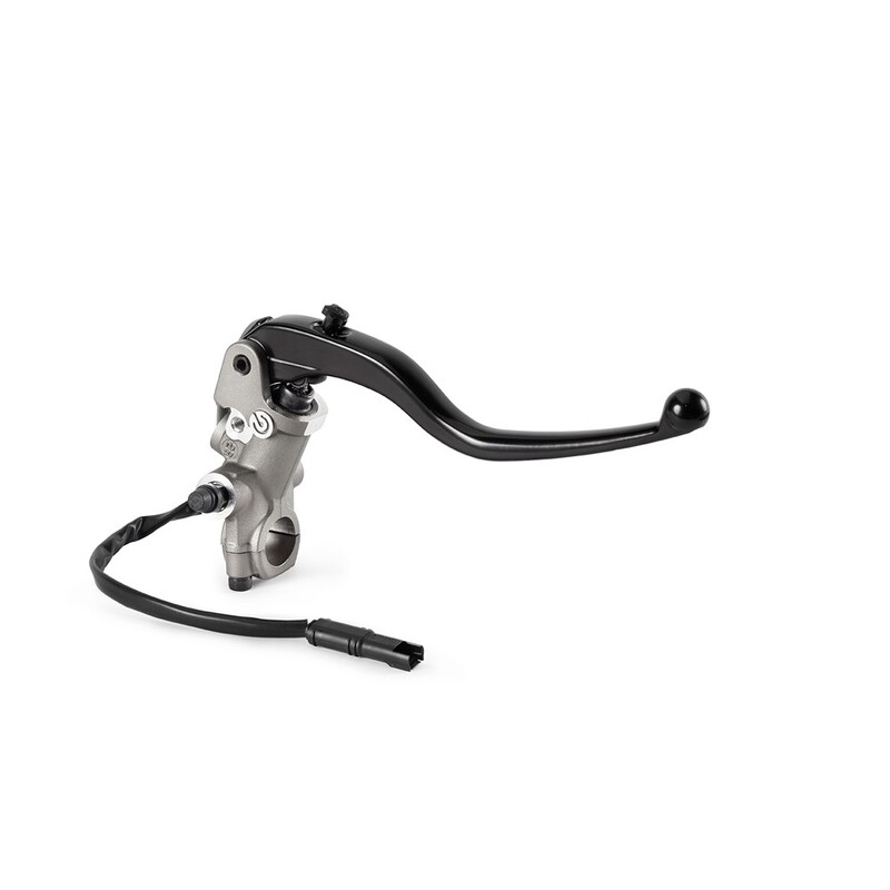 Bomba de freno BREMBO 16x21mm titanio- motoscamaralweb.com Bomba de freno BREMBO 16x21mm titanio- motoscamaralweb.com