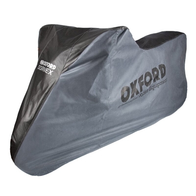 Funda de moto para interior OXFORD Dormex - Moto / Scooter - Negro / Plata - L - motoscamaralweb.com