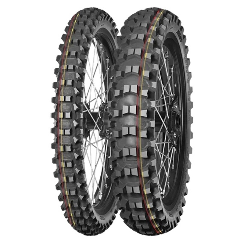 Neumático MITAS TERRA FORCE-MX SM 100/90-19 NHS 57M TT SOFT TO MEDIUM RED YELLOW - motoscamaralweb.com Neumático MITAS TERRA FORCE-MX SM 100/90-19 NHS 57M TT SOFT TO MEDIUM RED YELLOW - motoscamaralweb.com