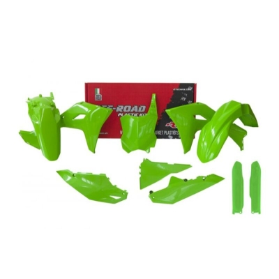 Kit de plástica RACETECH (6 piezas ) - Verde - motoscamaralweb.com